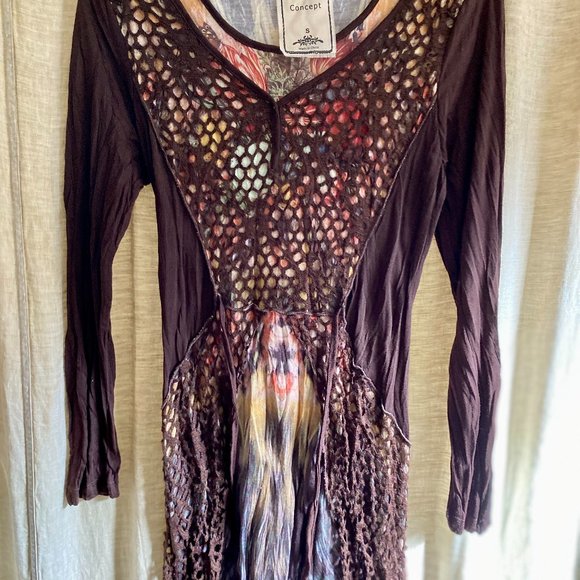 Vintage Concept Boho Tunic size S - Picture 1 of 10